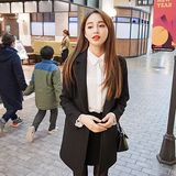 2016韩国正品代购miss lady女装 时尚简约休闲纯色西装外套