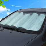 加厚汽车镭射遮阳挡前档档风玻璃太阳防晒隔热遮光车窗遮阳板通用