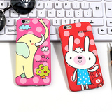 韩国卡通大象长颈鹿iphone6s手机壳苹果6plus可爱动物磨砂个性女