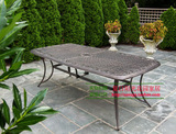 户外铸铝家具 庭院别墅桌椅金属铝合金长方桌1.85米科图雷