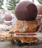 曲阳石雕风水球喷泉庭院别墅室内外汉白玉风水球流水喷泉摆wn425