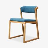 100%纯实木白橡木餐椅 宜家靠背椅 咖啡椅布艺餐椅 新款厂家直销