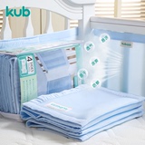 KUB可优比婴儿床围宝宝床上用品套件 夏季三明治天然棉包边床围