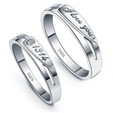 2016新款日韩一生一世S925纯银戒指男女戒情侣对戒银饰品生日礼物