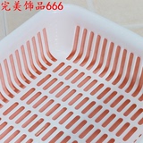 茶花塑料碗柜小号沥水碗架箱装碗篮滴水碗橱放碗筷简易餐具收纳盒