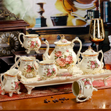 陶瓷咖啡具礼盒 欧式茶具 英式下午茶茶具茶壶茶杯咖啡杯套装