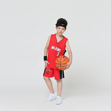 2016nba热火儿童篮球服套装幼儿园小孩演出服中小童球衣运动套装