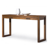 新中式实木书桌书 简约家用办公桌 古典书桌  中式水曲柳书桌