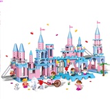 孩玩具女童儿童8-10-12-14岁以上邦宝益智拼装积木公主月光城堡女