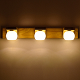 壁灯镜前灯卫生间洗手间北欧风格实木浴室柜床头灯具灯饰具