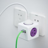 阿乐乐可PowerCube二代 模方魔方插座 旅行办公USB充电器出国必备