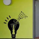 时尚灯泡|办公室创意墙贴墙面个性装饰商务剪影贴纸壁