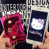 女hello kitty镜子钱包充电宝可爱卡通苹果6三星手机通用移动电源