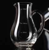 雅尚水晶玻璃纯手工带大容量刻度白酒红酒分酒器酒樽公道杯酒壶