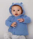 英国mothercare童装代购2016春款男宝宝婴儿可爱连帽耳朵长袖外套