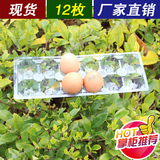 12枚装 鸡蛋蛋托塑料透明鸡蛋托盘蛋盒土鸡蛋蛋托绿壳鸡蛋托
