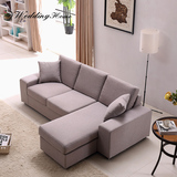 简易客厅时尚布艺小户型沙发现代简约新款可拆洗日式三人双人组合