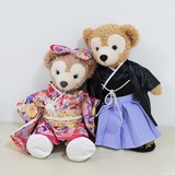 迪士尼达菲熊和服男女套装duffy日本精品送礼佳品原版设计43CM