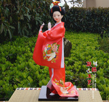 日本绢人 日本人偶娃娃日式工艺品特色手工艺产品圣诞礼物37CM