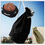 新款韩版帆布双肩背包大容量抽绳水桶包户外休闲运动篮球包钓鱼包