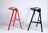 新款设计师椅咖啡店椅铁艺酒吧椅 高脚吧凳 创意几何吧台椅