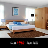 特价床 家具床宜家1.8双人床单人床1.5简易板式床 抽屉床上海包邮