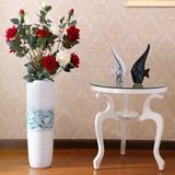 景德镇陶瓷现代客厅落地花瓶 富贵竹花瓶玄关装饰摆件卧室软装
