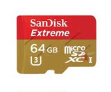 美国代购 SanDisk 闪迪 Extreme 32G/64G UHS-I/U3 TF卡 SD卡套
