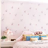 立体儿童房女孩宿舍自贴壁纸粉色Kitty墙纸 自粘墙贴温馨卧室3d