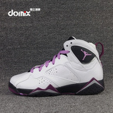 @Domix Air Jordan 7 白紫毛衣 乔7 AJ7 GS 女篮球鞋 442960-127