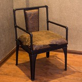欧式铁艺做旧咖啡厅桌椅卡座沙发桌椅组合复古酒吧桌椅