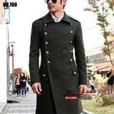 [转卖]2014秋新款德国二战将军大衣长款外套 修身复古羊毛