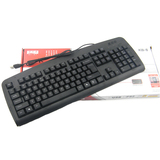 双飞燕KB-8键盘 防水静音键盘 PS/2 USB接口 笔记本台式游戏键盘