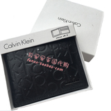 Calvin Klein凯文克莱CK男士短款压花真皮钱包礼盒 美国正品代购
