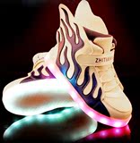 2016春秋新款儿童闪灯运动鞋男童女童LED带灯发光鞋时尚闪光童鞋