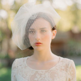 欧美风格 新款新娘结婚婚纱礼服配饰品双层造型拍照头饰头纱面纱