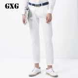 GXG[特惠]男装 男士春装时尚休闲裤/简约白色长裤潮#41202121