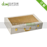 高档化妆品礼品套装盒 手提箱式套装包装皮盒 精油保健品皮木盒