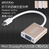 mac苹果电脑macbook雷电转vga转换器迷你mini dp视频转接线USB-C