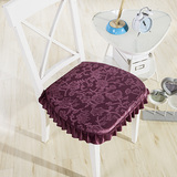 包邮法莱绒餐椅垫可拆洗加厚防滑底椅子毛绒坐垫餐桌椅子办公座垫