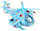 儿童玩具电动飞机万向轮声音闪光地面滑行飞机模型小孩玩具批发