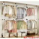 韩式卧室简易衣柜 简约现代 经济型组装成人布艺组合钢架粗帆布柜
