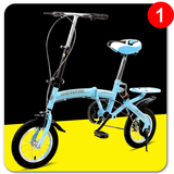 森鹤12寸16寸折叠自行车女式成人单车自行车学生男变速自行车超轻