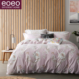 eoeo60支磨毛四件套加厚1.8m床上用品1.5床全棉床单被套2m床双人