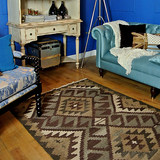 天然毛阿美咔叽American Casual风格kilim地毯/基里姆Amekaji地毯