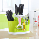 大号厨房筷子筒加厚塑料家用置物沥水架子筒餐具笼筷桶盒创意筷笼