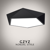 北欧简约调光LED现代个性创意大气客厅卧室书房阳台吸顶灯餐厅灯