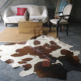 精美整张奶牛皮地毯巴西进口天然精品创意小地毯定制（平米价）