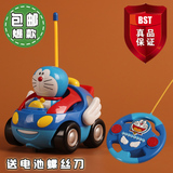 正品哆啦A梦机器猫无线遥控车玩具车宝宝卡通叮当猫电动车模 包邮