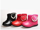 P45112522 ABC童鞋正品2014冬款女童鞋二棉宝宝靴保暖皮鞋